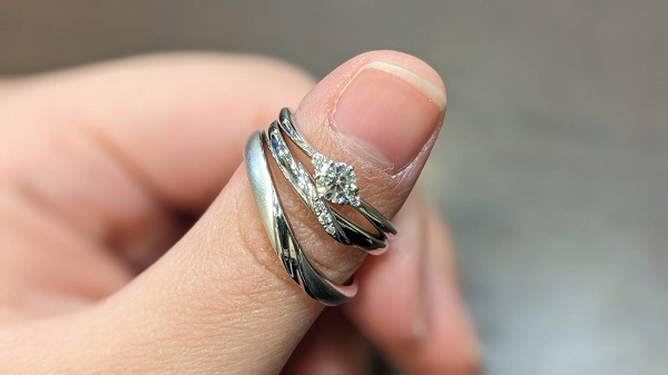 マツヤマ・雅-miyabi- | ダイヤモンドが輝く！シンプルな婚約指輪のご