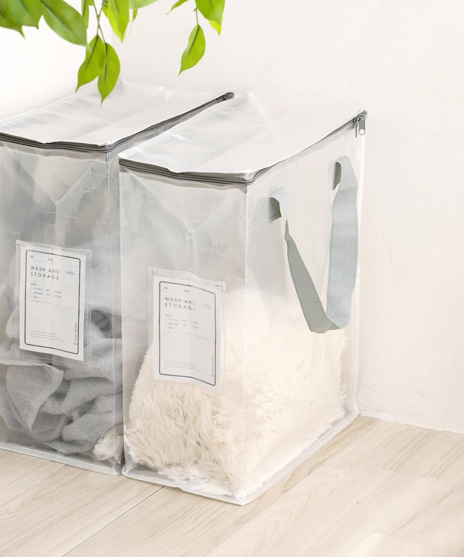 クリアボックスバッグ縦：Lサイズ