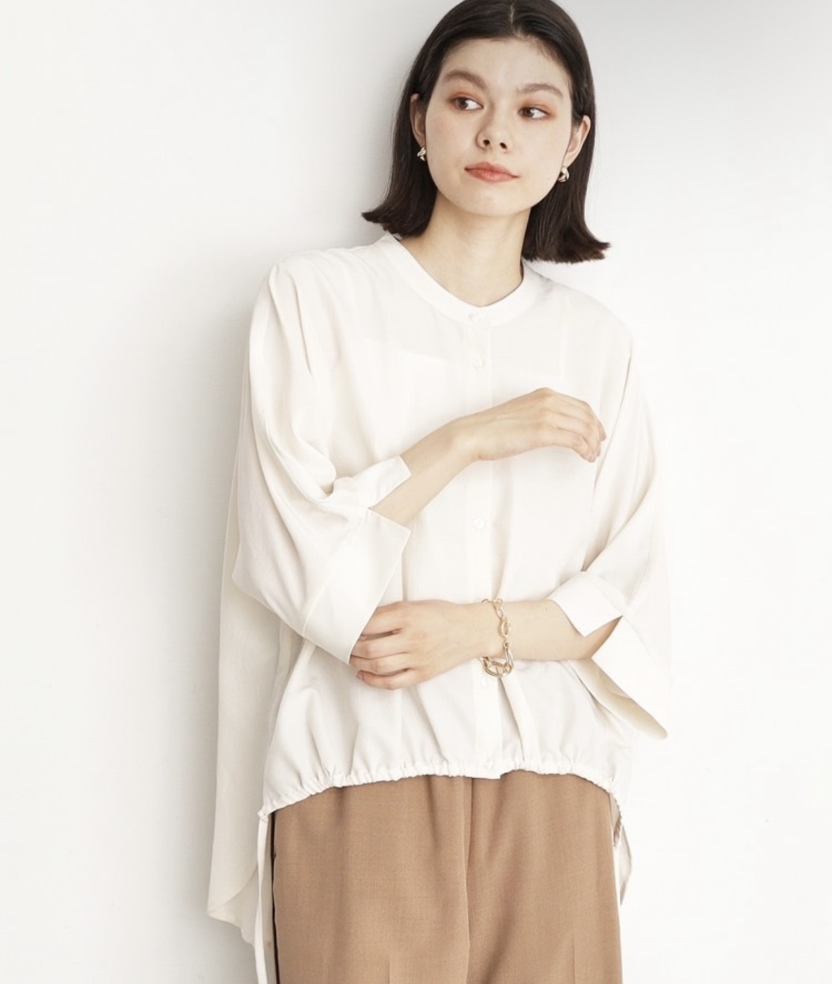 THE SHOP TK | 【レディース】フロントドロストドルマンブラウス