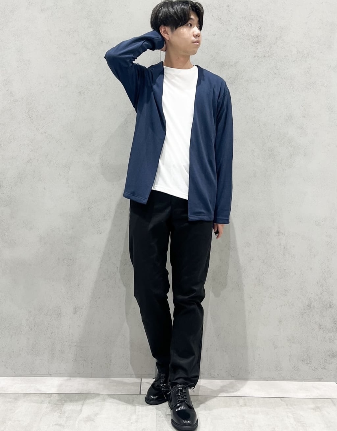 ブルーレーベル　カーディガン/Tシャツ　２点セット THE SHOP TK | 《メンズ》五分袖カーディガン＋半袖Tシャツセット