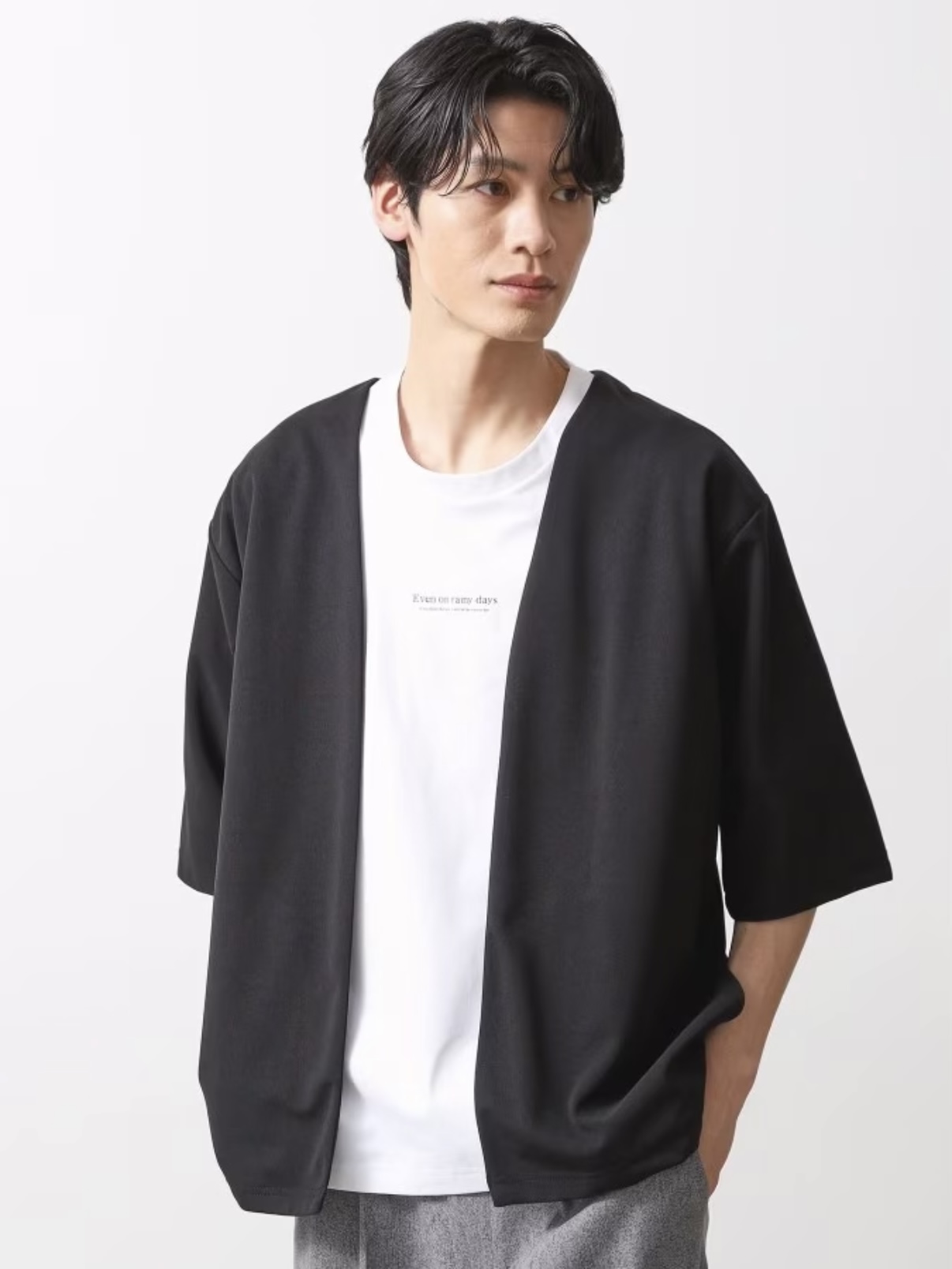 通販 THE SHOP 《メンズ》五分袖カーディガン＋半袖Tシャツ | TK トップス