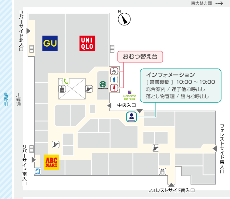 フロアマップ 1F